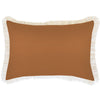 Cushion Cover-Coastal Fringe-Solid Rust-35cm x 50cm