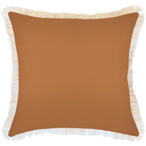 Cushion Cover-Coastal Fringe-Colour Mesh White-45cm x 45cm