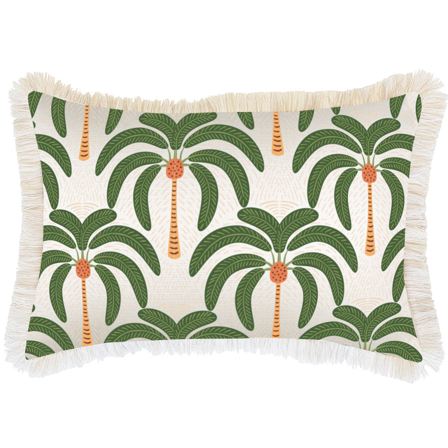 Cushion Cover-Coastal Fringe-Costa Del Sol White-35cm x 50cm