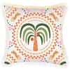 Cushion Cover-Coastal Fringe-Palm Mosaic White-45cm x 45cm