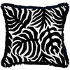 Cushion Cover-Coastal Fringe Black-Casa Palms Black-60cm x 60cm