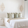 Cushion Cover-Coastal Fringe-Corfu Euclayptus-45cm x 45cm