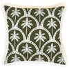 Cushion Cover-Coastal Fringe-Corfu Euclayptus-45cm x 45cm