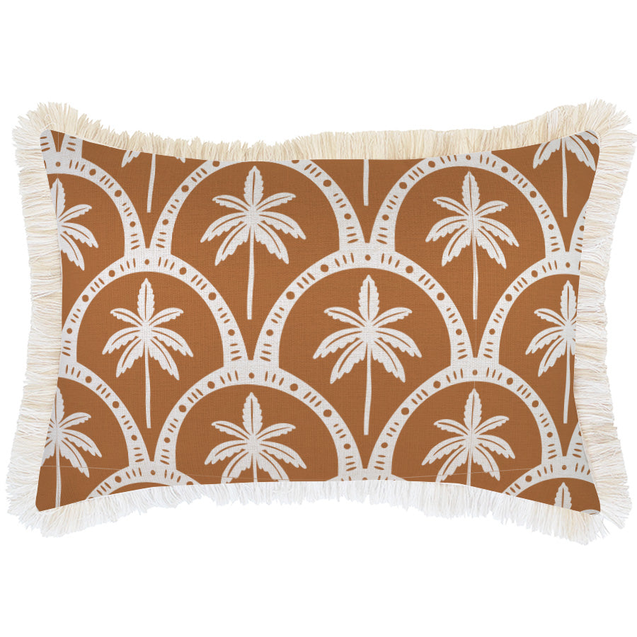 Cushion Cover-Coastal Fringe-Corfu Rust-35cm x 50cm