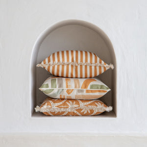 Cushion Cover-Coastal Fringe-Corfu Rust-45cm x 45cm