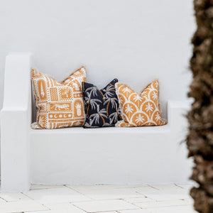 Cushion Cover-Coastal Fringe-Corfu Rust-45cm x 45cm
