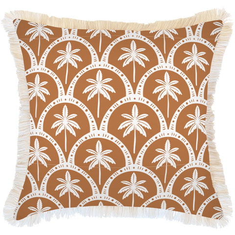 Cushion Cover-Coastal Fringe-Colour Mesh White-45cm x 45cm