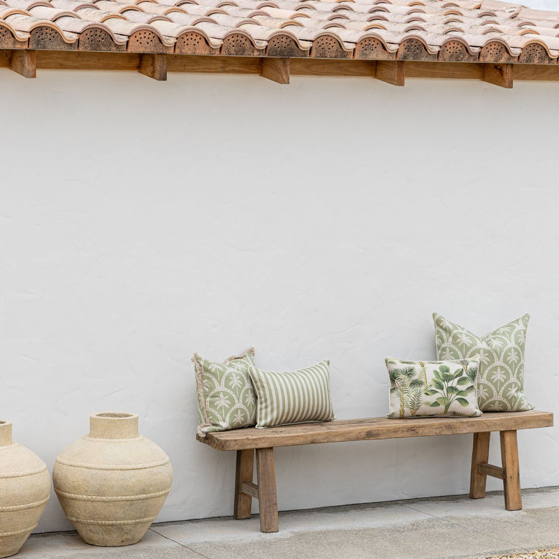 Cushion Cover-Coastal Fringe-Corfu Sage-45cm x 45cm