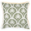 Cushion Cover-Coastal Fringe-Corfu Sage-45cm x 45cm