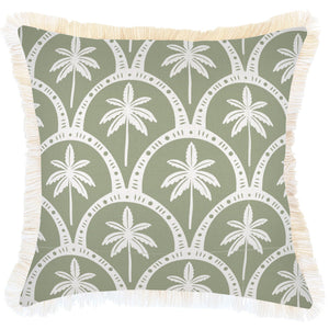 Cushion Cover-Coastal Fringe-Corfu Sage-45cm x 45cm