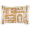 Cushion Cover-Coastal Fringe-Naxos Mustard-35cm x 50cm