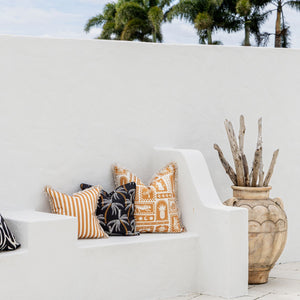 Cushion Cover-Coastal Fringe-Naxos Rust-60cm x 60cm