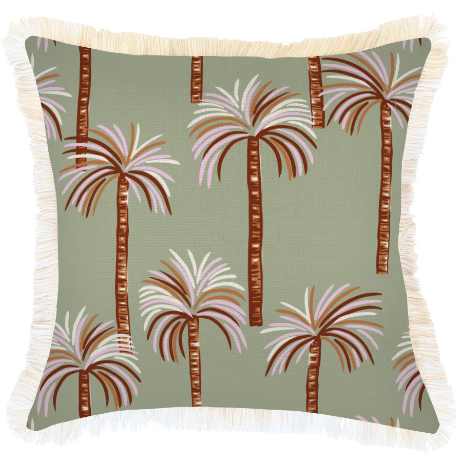 Cushion Cover-Coastal Fringe-Oasis Sage-45cm x 45cm