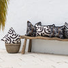 Cushion Cover-Coastal Fringe Black-Tavarua-35cm x 50cm