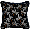 Cushion Cover-Coastal Fringe Black-Tavarua-60cm x 60cm