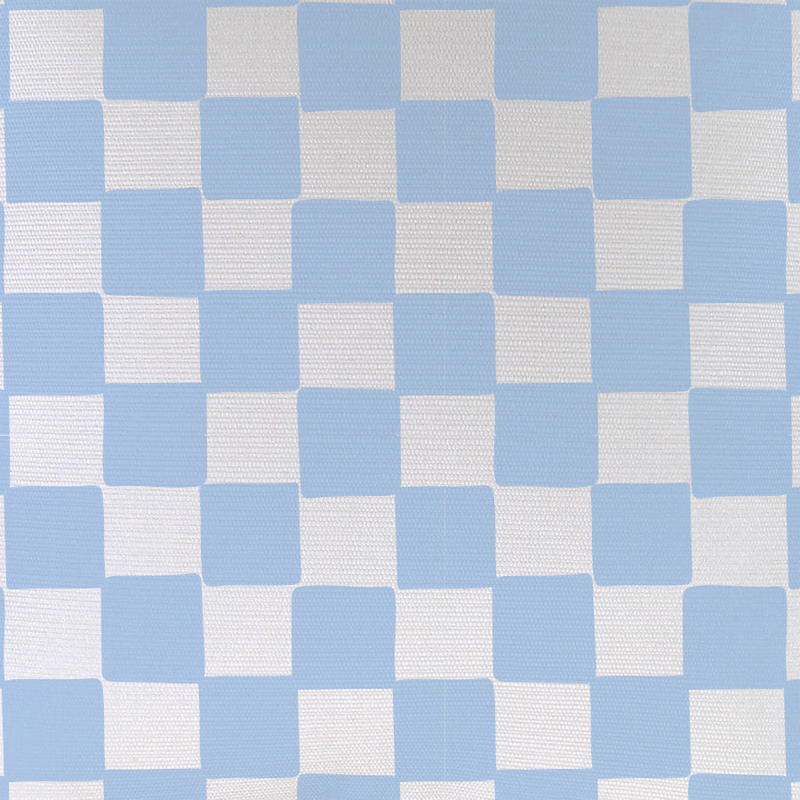 Cushion Cover-With Piping-Check Blue White-35cm x 50cm