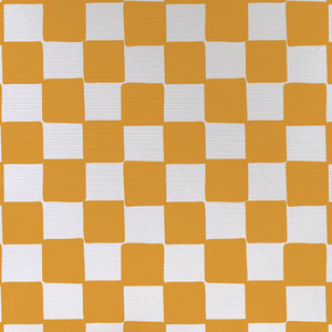 Cushion Cover-With Piping-Check Gold White-35cm x 50cm