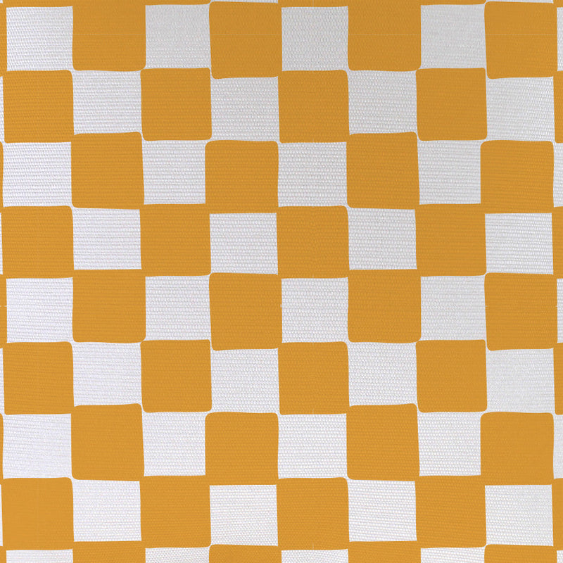 Cushion Cover-With Piping-Check Gold White-35cm x 50cm