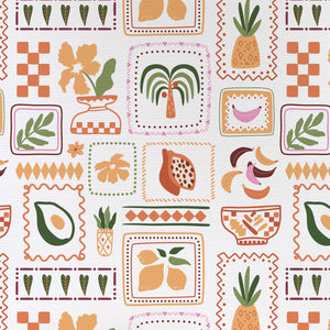 Cushion Cover-Coastal Fringe-Fruit Salad White-35cm x 50cm