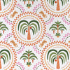 Cushion Cover-With Piping-Palm Mosaic White-35cm x 50cm