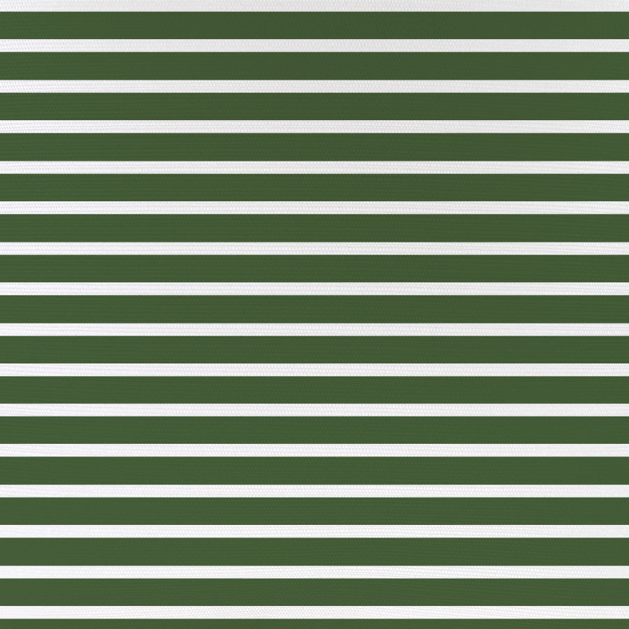 Cushion Cover-Coastal Fringe-Hampton Stripe Dark Green White-60cm x 60cm