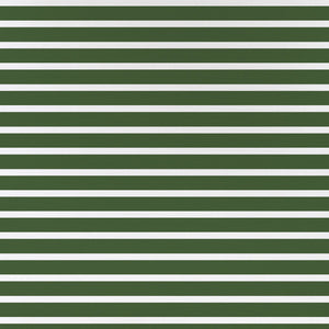 Cushion Cover-Coastal Fringe-Hampton Stripe Dark Green White-60cm x 60cm