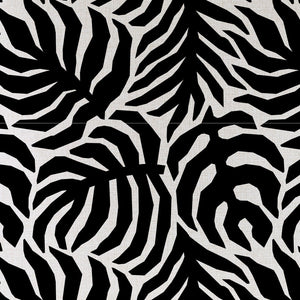 Cushion Cover-With Black Piping-Casa Palms Black-60cm x 60cm