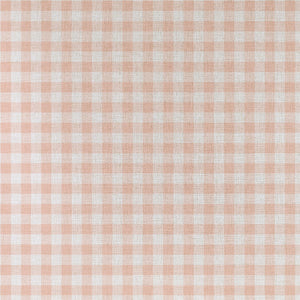 Cushion Cover-With Piping-Ginglam Peach-35cm x 50cm