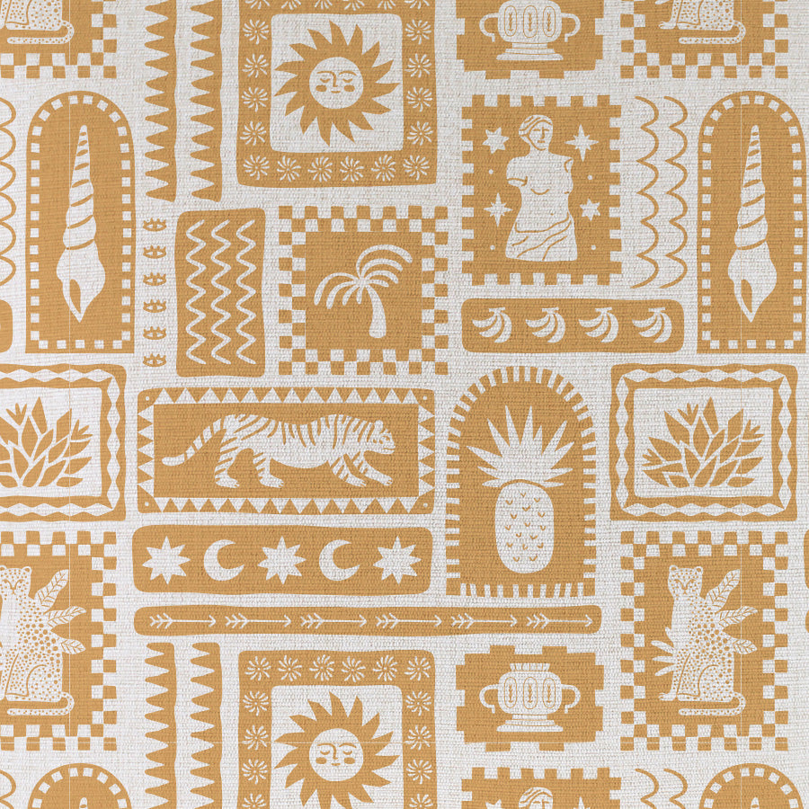 Cushion Cover-With Piping-Naxos Mustard-60cm x 60cm