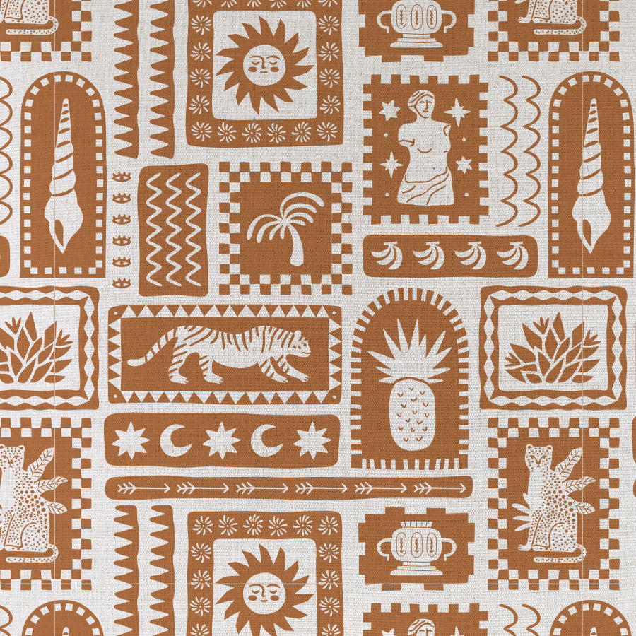 Cushion Cover-Coastal Fringe-Naxos Rust-35cm x 50cm