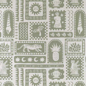 Cushion Cover-With Piping-Naxos Sage-60cm x 60cm