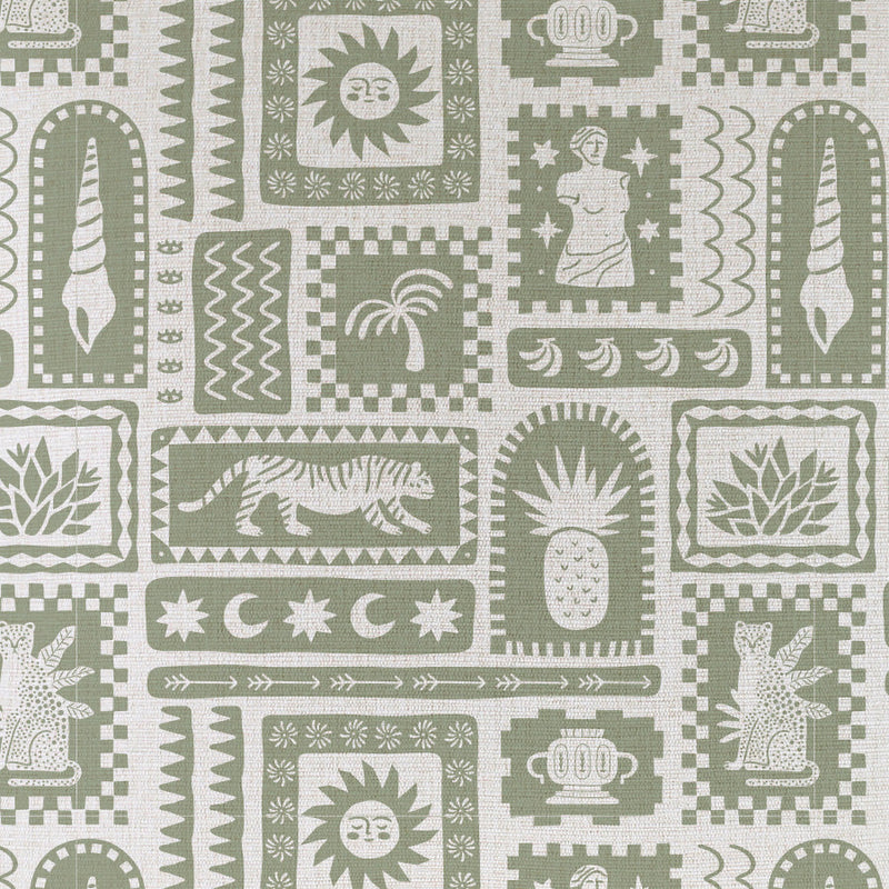 Cushion Cover-With Piping-Naxos Sage-60cm x 60cm