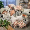 Cushion Cover-Coastal Fringe-Muse Burnt Orange-45cm x 45cm