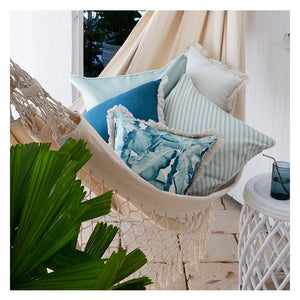 Cushion Cover-Coastal Fringe Natural-Bora Bora-60cm x 60cm