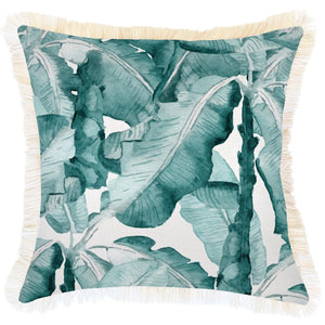 Cushion Cover-Coastal Fringe Natural-Bora Bora-45cm x 45cm