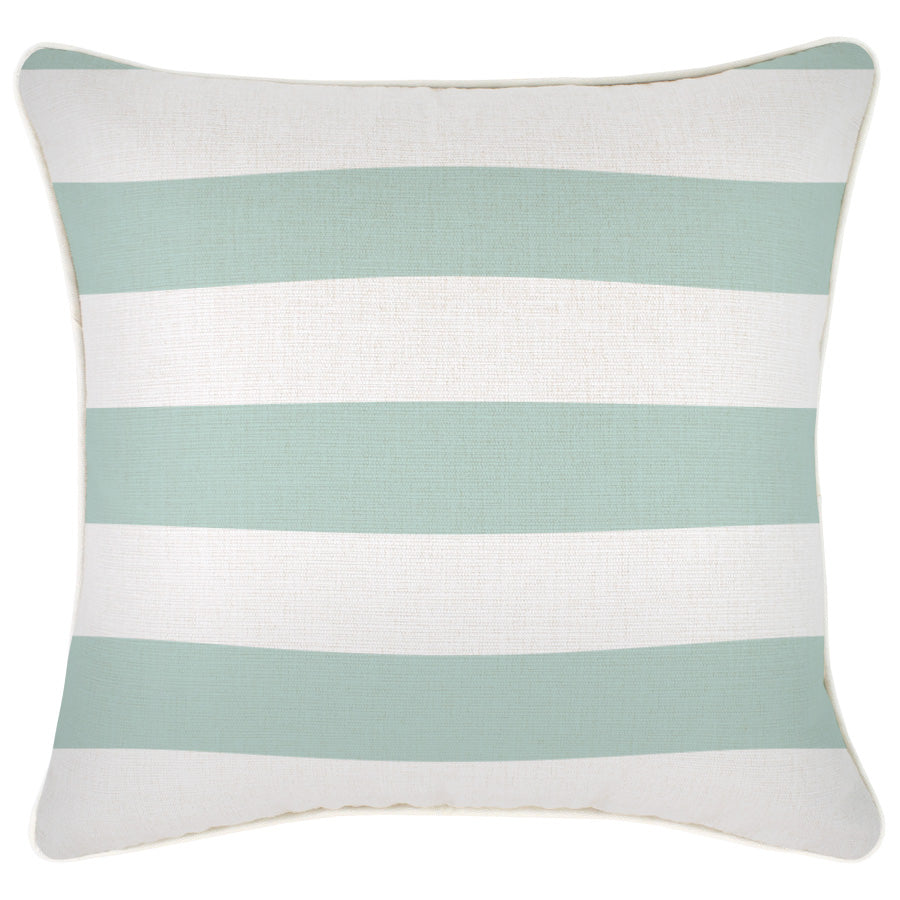 Cushion Cover-With Piping-Deck-Stripe-Mint-45cm x 45cm