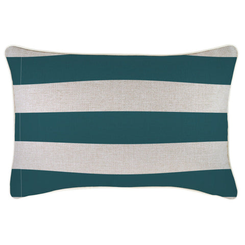 Cushion Cover-With Piping-Solid Teal-60cm x 60cm