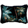 Cushion Cover-Coastal Fringe Black-Aloha Black-45cm x 45cm