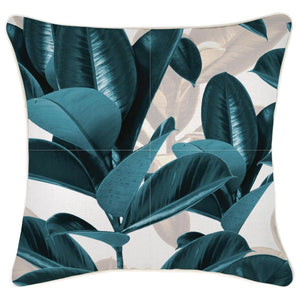 Cushion Cover-With Piping-Lux Teal-45cm x 45cm