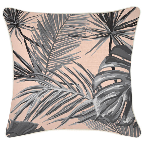 Cushion Cover-Coastal Fringe Natural-Peach-35cm x 50cm