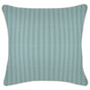 Cushion Cover-With Piping-Deck Stripe Teal / Natural Base-45cm x 45cm