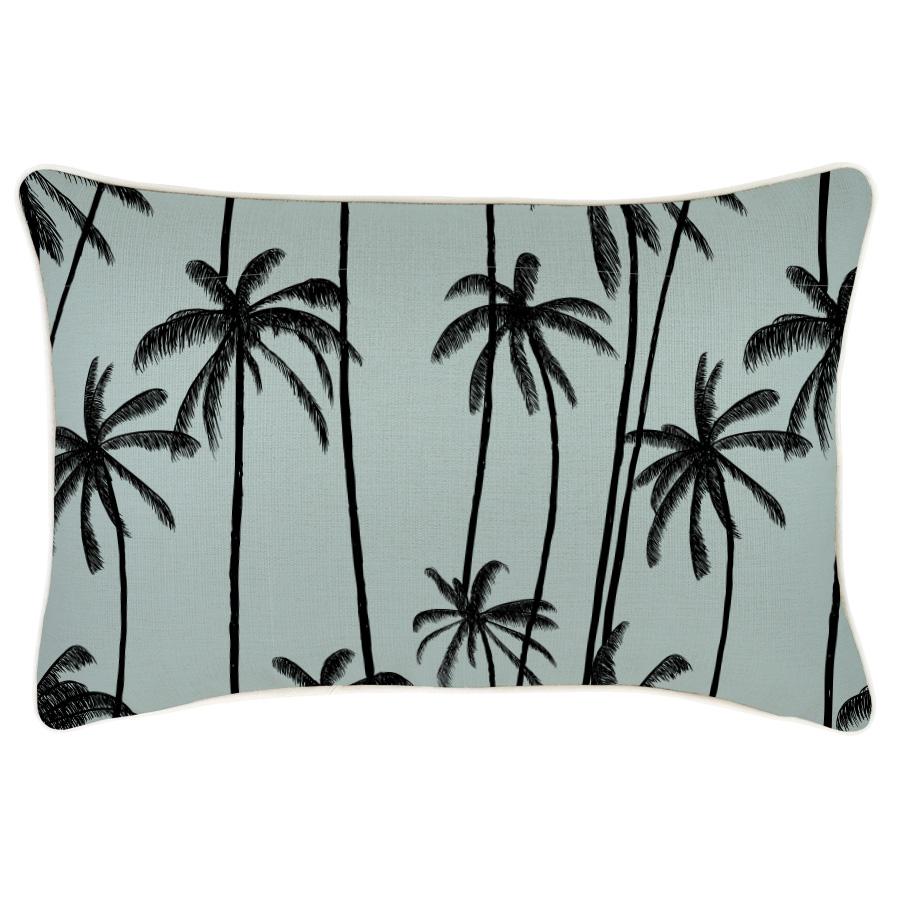 Cushion Cover-With Piping-Tall Palms Seafoam-35cm x 50cm