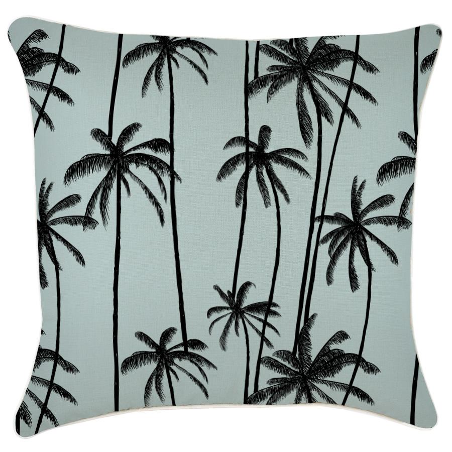 Cushion Cover-With Piping-Tall Palms Seafoam-60cm x 60cm