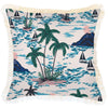 Cushion Cover-Coastal Fringe Natural-Bora Bora-60cm x 60cm