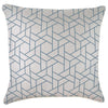 Cushion Cover-Coastal Fringe-Check Blue-35cm x 50cm