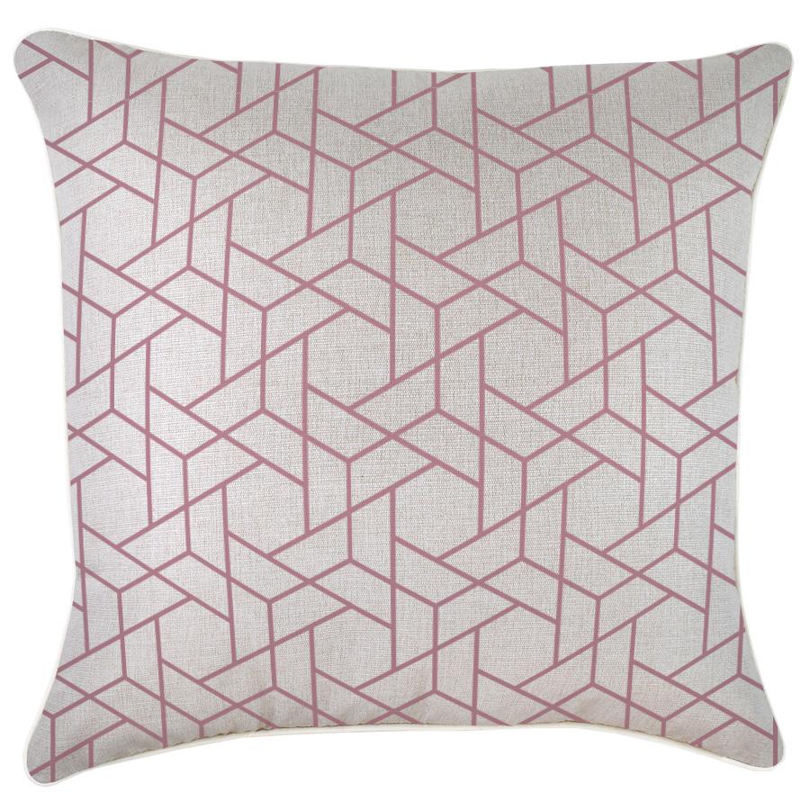 Cushion Cover-With Piping-Milan Rose-60cm x 60cm