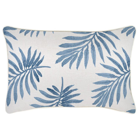 Cushion Cover-With Piping-Check Blue-35cm x 50cm