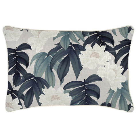 Cushion Cover-With Piping-Hampton Stripe Sage-45cm x 45cm
