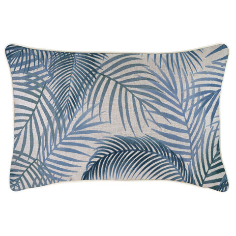 Cushion Cover-With Piping-Check Blue-60cm x 60cm