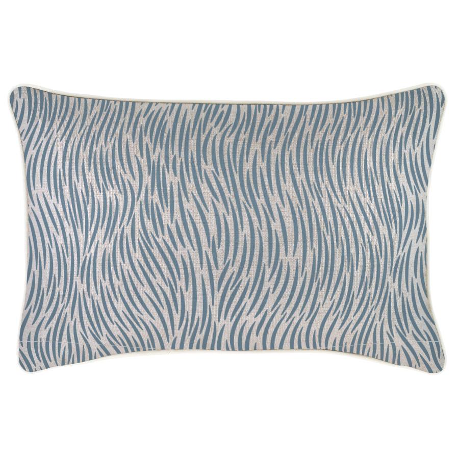 Cushion Cover-With Piping-Wild Blue-35cm x 50cm